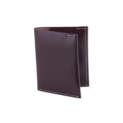 Dauntless Brown,'Men's Genuine Brown Leather Card Holder Wallet from India'