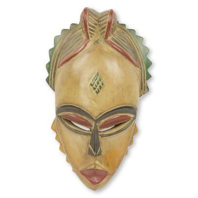 African wood mask, 'Natural Beauty'