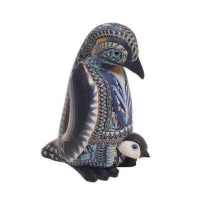 Penguin Mother,'Polymer Clay Mother Penguin Sculpture (4 Inch)'