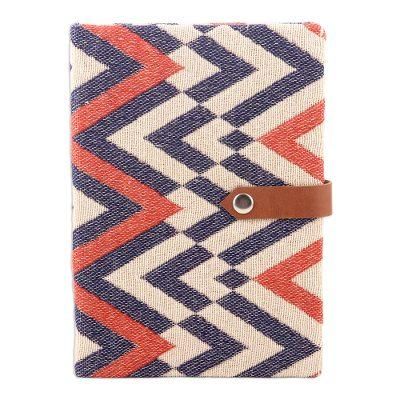 High-Rise,'Cotton and Leather Journal with Handmade Paper'