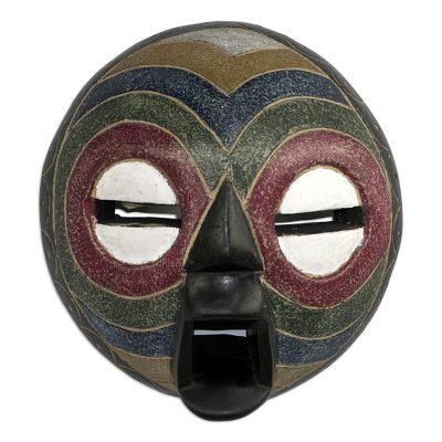 Kunimdu,'Hand Made Sese Wood Mask from Ghana'