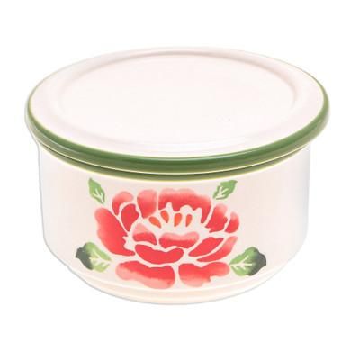 Blooming Poppy,'Artisan Crafted Floral Decorative Box'