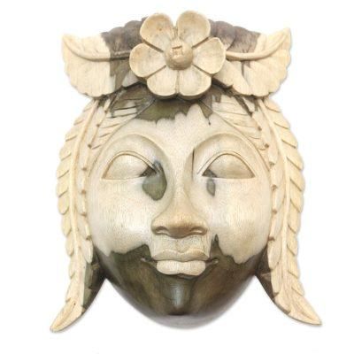 Lady Rose,'Artisan Crafted Hibiscus Wood Decorative Box'