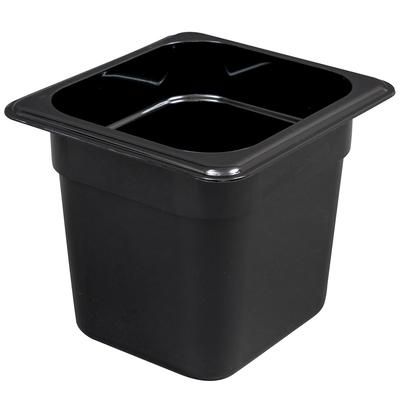 Cambro 66CW110 6"D Sixth Size Food Pan, Black