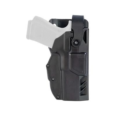 Gould & Goodrich TELR X3000 Non-Light Bearing OWB Holster Duty Belt Glock 23 Right Hood/Optic Ready Plain Black X3000-23HO-1