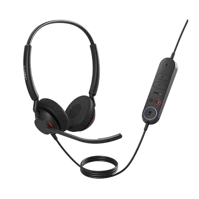 Jabra Engage 40 InLine Wired Stereo Headset USB-C MS with Control Unit