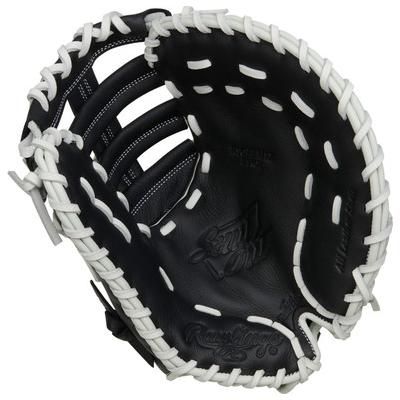 Rawlings Shut Out Series 12" Fastpitch Softball First Base Mitt - Left Hand Throw Black