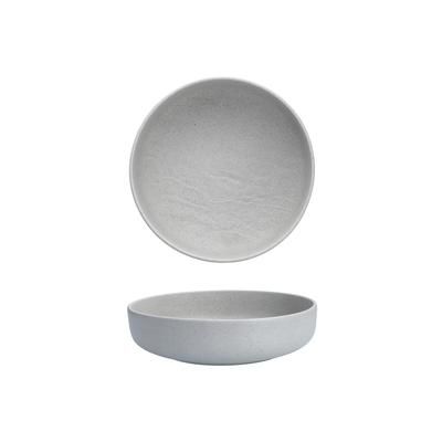 Fortessa 3300.52514GY 40 oz Round Paleo Bowl - China, Ash, Gray, Case of 24