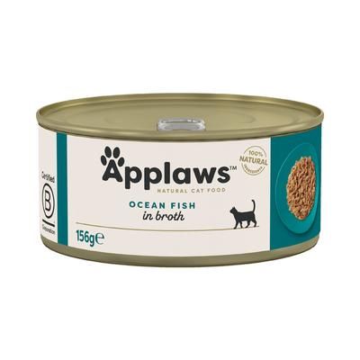 24x156g Ocean Fish Applaws Wet Cat Food Cans