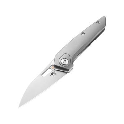 Bestech Knives VK-Void Folding Knife 4.25in Closed 2.88in Satin Elmax Steel Blade Stonewash Titanium Handle Nylon Case BT2305A