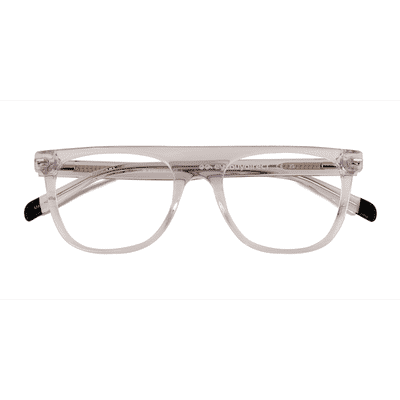 Unisex s square Clear Acetate Prescription eyeglasses - Eyebuydirect s Mentis