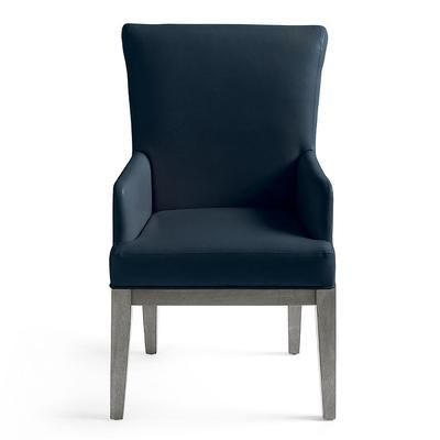 Corinne Dining Armchair - Gray Wash, Gray Wash/Indigo - Grandin Road
