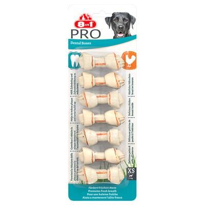 2x7 Bones Size XS Chew Bones Pro Dental 8in1 Dog Treats
