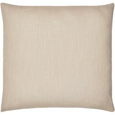 Royce 20" Square Modern Cotton Tan Lumbar Pillow - Boutique Rugs