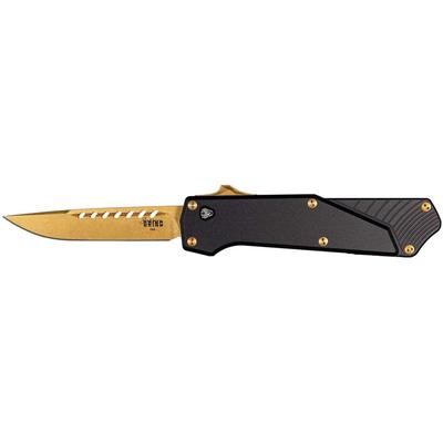 Southern Grind SG12031020 Arachnid 3.20" OTF Drop Point Plain PVD Coated 3.25 in Automatic Folding Knife SG12031020