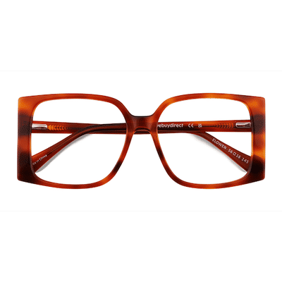 Female s square Translucent Tortoise Acetate,Eco Friendly Prescription eyeglasses - Eyebuydirect s Elowen