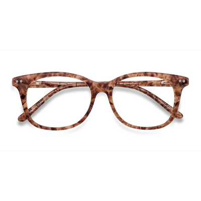 Female s horn Brown/Floral Acetate Prescription eyeglasses - Eyebuydirect s Brittany