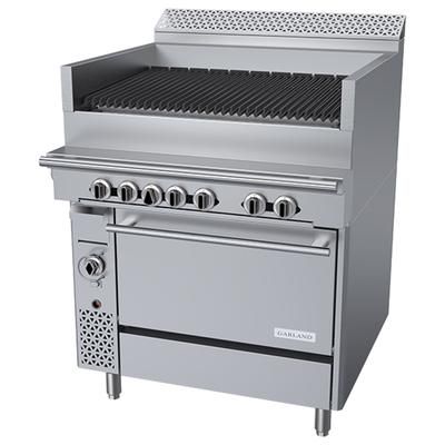 Garland C36-NRC NG 36" Commercial Gas Range w/ Charbroiler & Convection Oven, Natural Gas, Stainless Steel, Gas Type: NG