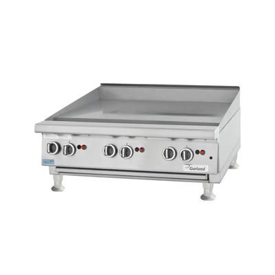 Garland GTGG60-G60M NG 59" Gas Commercial Griddle w/ Manual Controls - 1" Steel Plate , Natural Gas, 135,000 BTU, Stainless Steel, Gas Type: NG