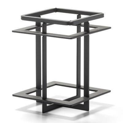 Hollowick WRQD39 Craftsman Frame for Quad Votive - 3 1/2" x 4 1/2", Wrought Iron, Black