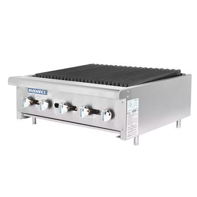 Turbo Air TARB-30 30" Countertop Charbroiler w/ Cast Iron Burners, Convertible, Gas, Stainless Steel, Gas Type: Convertible