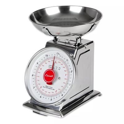San Jamar SCDLB11 Escali 11 lb Dial Scale w/ Removable Bowl - 6" x 6", Stainless Steel