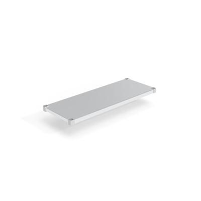 New Age 1848SB Aluminum Solid Shelf - 48"W x 18"D, Silver