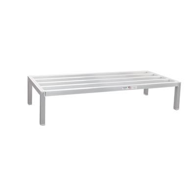 New Age 2031 24" Stationary Dunnage Rack w/ 3000 lb Capacity, Aluminum, 3, 000-lb. Capacity, All-Welded Aluminum, Silver