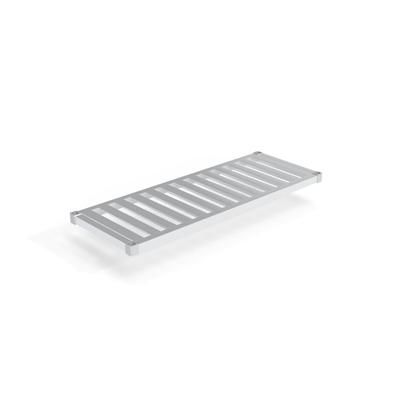 New Age 2054TB Aluminum Solid Shelf - 54"W x 20"D, Silver