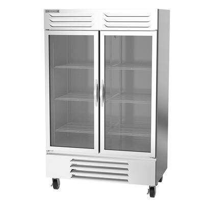 Beverage-Air FB49HC-1G 52" Vista 2 Section Reach In Freezer, 2 Left/Right Hinge Glass Doors, 115v, 6 Shelves, Stainless Steel