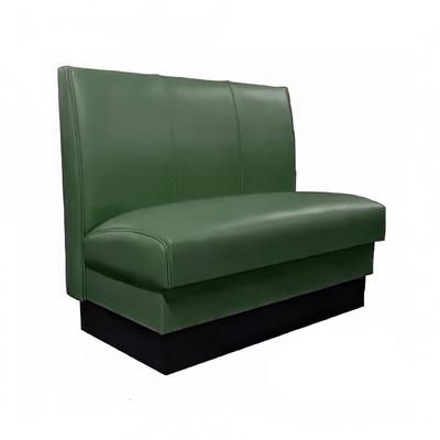 Vitro MD-3000-SGL DKGR Single Restaurant Booth - 3 Panels, Fully Upholstered, 36" x 44", Dark Green