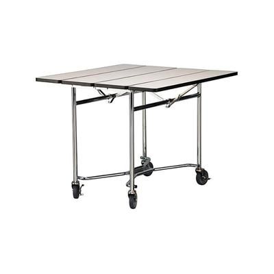 Lakeside 416 BGSUE 36" Square Table Room Service Cart, Beige