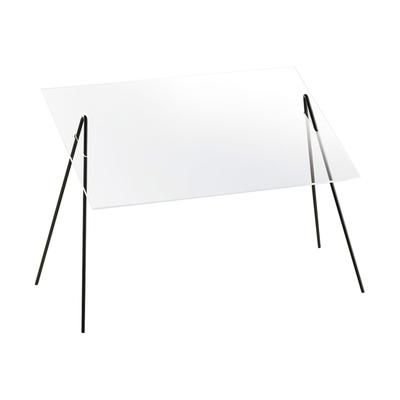 Cal-Mil 1456 Essential Rectangular Sneezeguard w/ 2 Wire Leg, 20 x 13 x 14 1/2" H, Clear