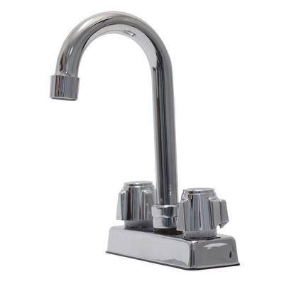 Advance Tabco K-52-EC Deck Mount Faucet - 3 1/2" Gooseneck Spout, 4" Centers, Lead Free