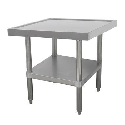 Advance Tabco SAG-MT-242 24" Mixer Table w/ All Stainless Steel Undershelf Base & Marine Edge, 24"D, 24" x 24", Stainless Steel