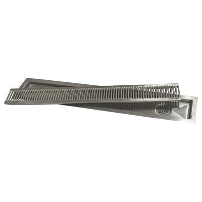 Advance Tabco TA-528 8 ft Drop-In Urn Trough - Louvered Cover, Drain