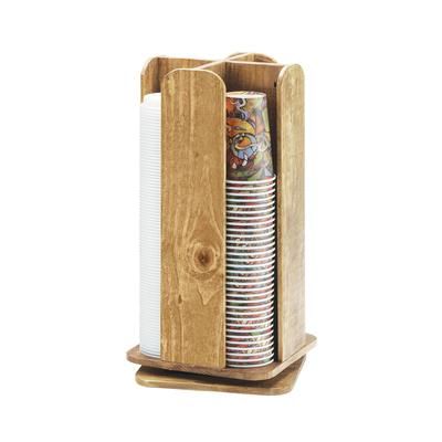 Cal-Mil 378-99 Cup & Lid Organizer, 4 Compartment, All Cup Types, Brown