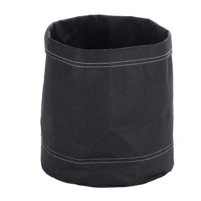 American Metalcraft KBB9 9" Round Reusable Kraft Paper Bag, Black