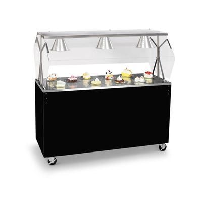 Vollrath 38715 46" Affordable Portable Cold Food Bar - 3 Pan Capacity, Floor Model, Black