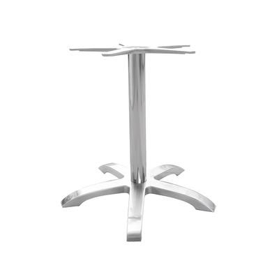 emu A1362 (03) 30" Zak Indoor/Outdoor Table Base - Cast Aluminum, Silver, Dining Height, PVC Foot Caps