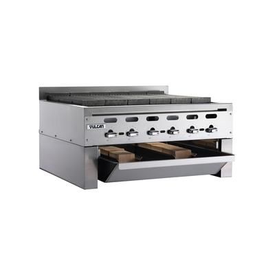Vulcan SMOKER-VACB36 Wood Assist Achiever Smoker Base w/ 2 Grease Trays, Stainless Steel