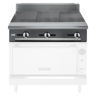 Vulcan V336H NG 36" Commercial Gas Range Top w/ 3 Hot Tops - Modular, Natural Gas, Stainless Steel, Gas Type: NG
