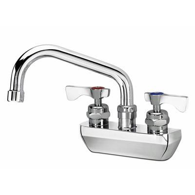 Krowne 14-406L-L-H2 Wall Mount Faucet w/ 6" Swing Spout & Lever Handles - 4" Centers, 0.5 GPM