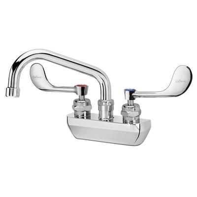 Krowne 14-406L-W-H4 Wall Mount Faucet w/ 6" Swing Spout & VR Wrist Action Handles - 4" Centers, 1.5 GPM