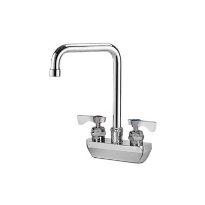 Krowne 14-431L-L-F2 Wall Mount Faucet w/ 6" Double Bend Spout & Lever Handles - 4" Centers, 1.5 GPM