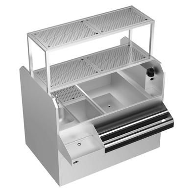 Krowne KRPT-54BRP-10 54" Royal Series Cocktail Station w/ 115 lb Ice Bin, Stainless Steel