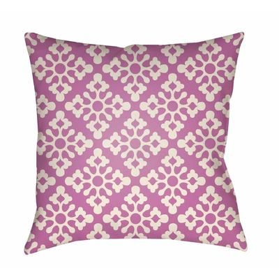 Tambe 26" Square Modern Pearl/Dark Pink/Mauve/Silver Gray Outdoor Throw Pillow - Boutique Rugs