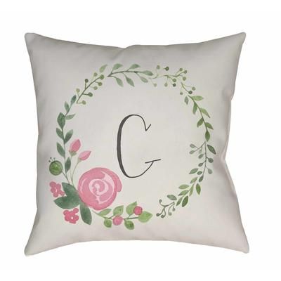 Talli 18" Square Modern Light Gray/Ivory/Pale Slate Outdoor Throw Pillow - Boutique Rugs