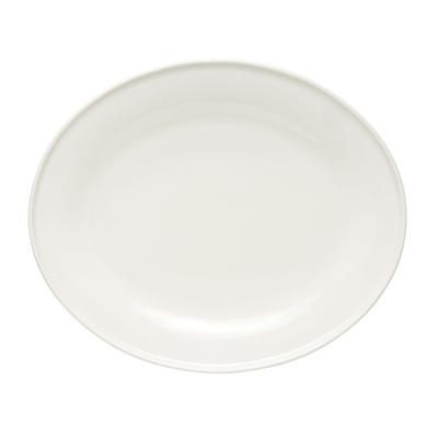 Libbey 109708 Oval Ares Platter - 13 1/8" x 11", Porcelain, White Royal Rideau