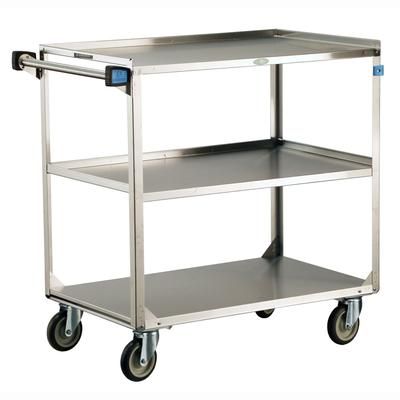 Lakeside 444 39 1/4" Queen Mary Cart w/ 3 Level, 500 lb Capacity, Stainless Steel